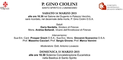 Ricordo di P. Gino Ciolini osa Ricordo di P. Gino Ciolini osa